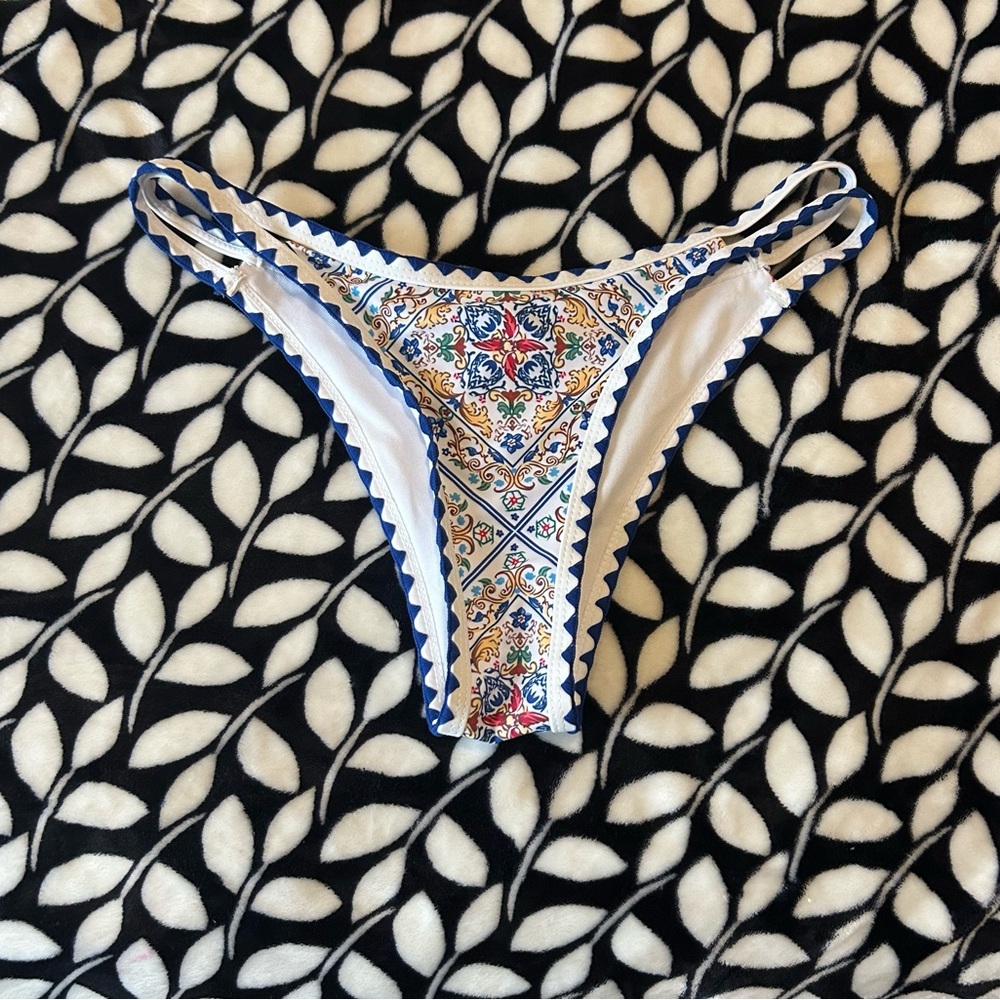 Colorful Patterned Bikini Bottom